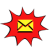 free social media email comic book  icon